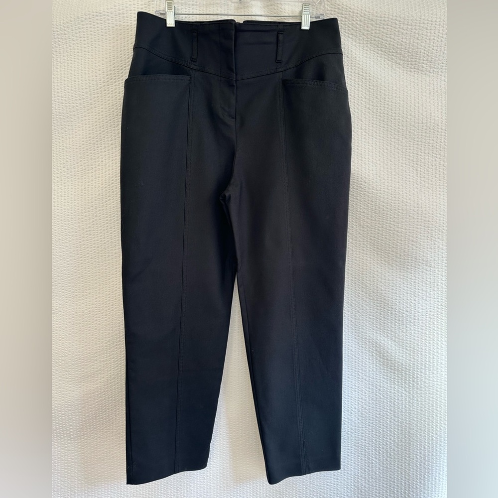 Boden Black Richmond Ankle Pants Size 10 Cropped Stretch Career Workwear